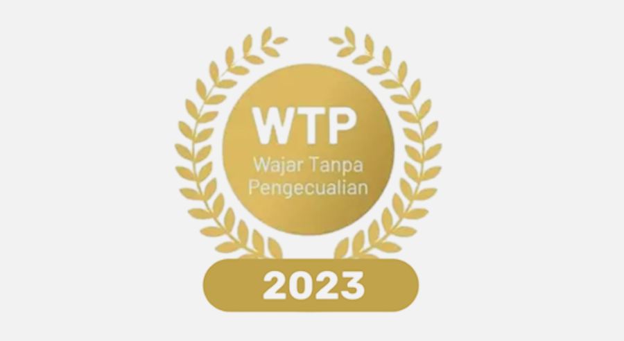 Lencana opini Wajar Tanpa Pengecualian tahun 2023